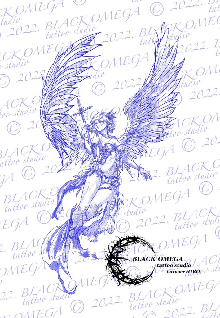 Tattooイラストデザイン Black Omega Tattoo Studio